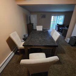 Dining Table Set with 5 Chairs