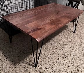 Wood coffee table