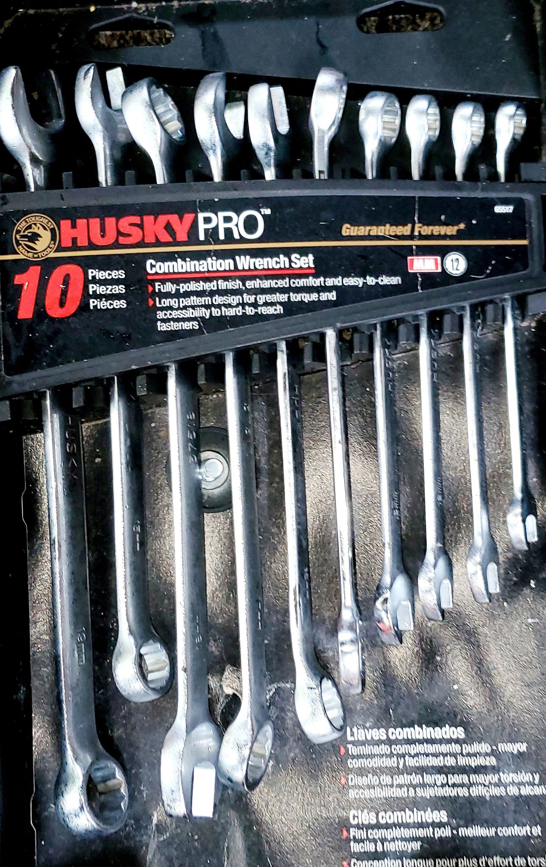 Husky PRO 10 Piece Combination Wrench Set (BRAND NEW)