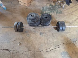 Weight bar and weights