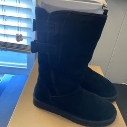 UGG Allegra Bow Black Boots Women