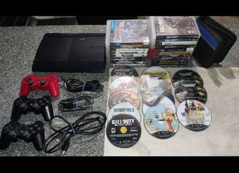 Sony PlayStation 3 Super Slim 250GB CECH-4001B W/30+ Games