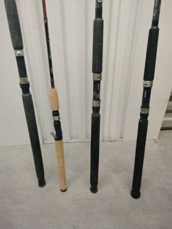 Four fishing rods