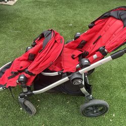 Red Jogger City Select Double Stroller 