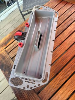 Hobie H-Rail Gear Tray Kayak Storage Bin/Box Gray with Mounting Hardware