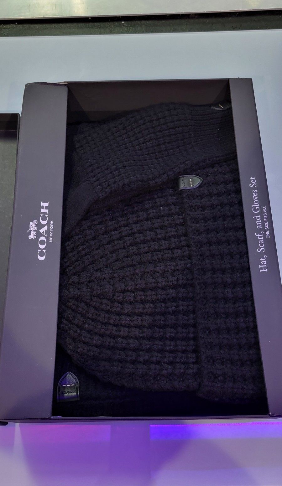 Coach Hat Scarf And Glove Set