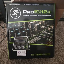 Mackie ProFX12v3 12-Channel Professional Effects Mixer with USB.