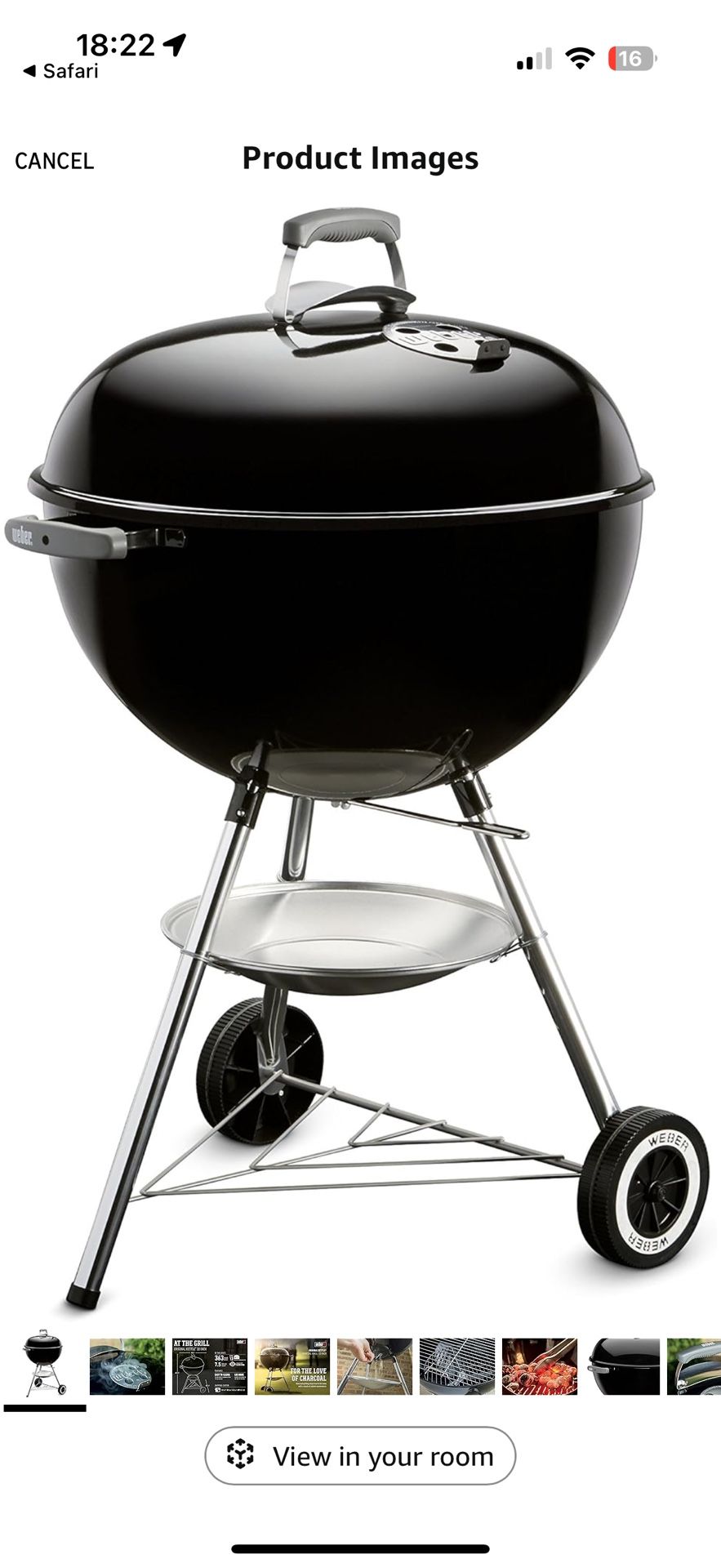 Weber Original Kettle Grill 22 Inches 