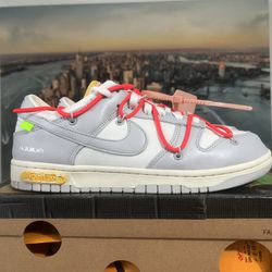 Nike Dunk Low Off white Lot 6 Size 9.5 Mens