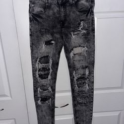 Men Ripped Skinny Jeans 