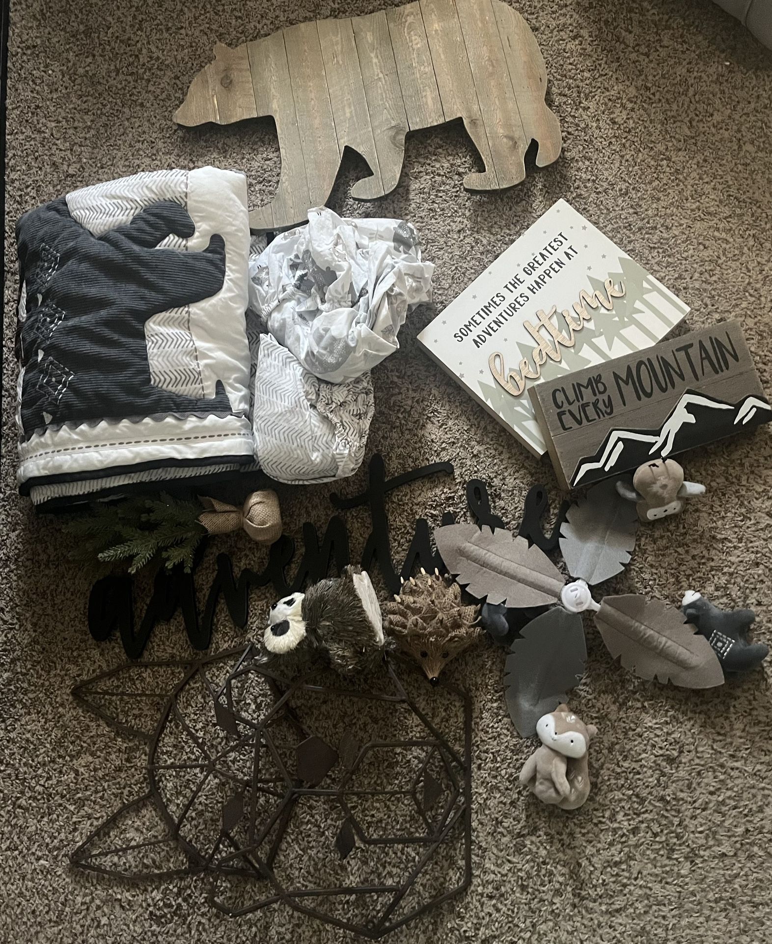 Wilderness Decor (nursery/kids Room)