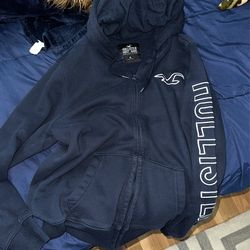 Navy Blue Hollister Hoodie