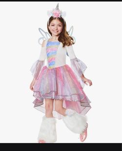 Halloween Girls' Unicorn Costume