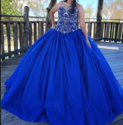 Royal Blue Quince Dress