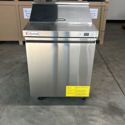 New 29” Refrigerated Sandwich Prep Table, 7.6 Cu. Ft, 8 Pans Capacity 