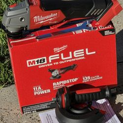 Brand New MILWAUKEE M18 FUEL 18V Lithium-lon Brushless Cordless 4-1/2 in./5 in. Grinder w/Paddle Switch (Tool- Only)
