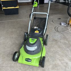 Greenworks 20” Electric Corded Lawnmower