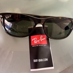 New Wayferer Classic Sunglasses, Polished Tortoise Frame, Green Polorized Lenses