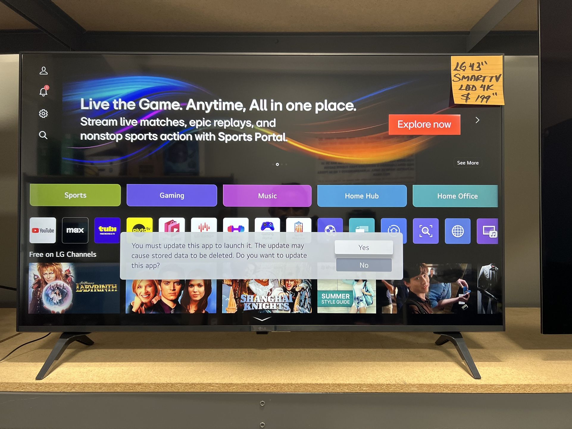 LG 43” SMART TV LED 4K HDR GREAT PICTURE QUALITY GUARANTEED 📺💯📺💯🎮🎶