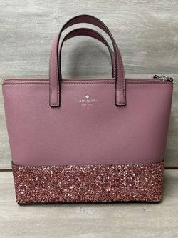 Kate Spade Ina Greta Court Glitter Crossbody Dusty Peony (PO1023989)
