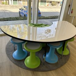 Half-Moon Whiteboard Activity Table