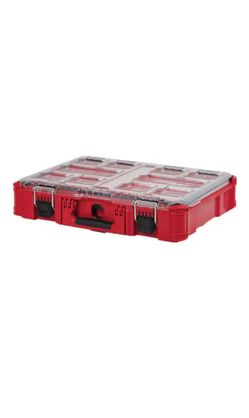 Milwaukee Tool Packout Tool Case, 10 Compartments, Grip