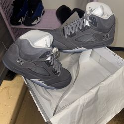 Jordan 5 Wolf Grey Size 10.5 Brand New 