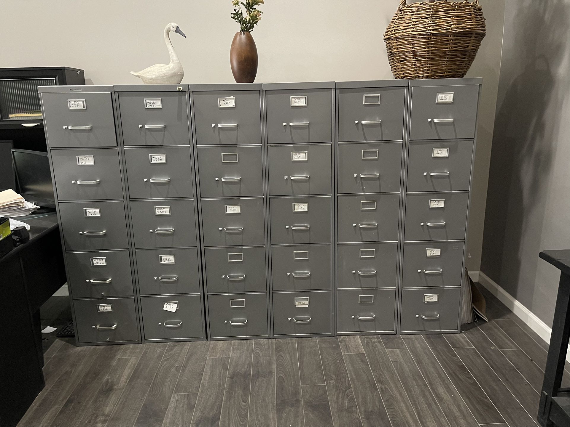 Filing Cabinets Pending Pick Up