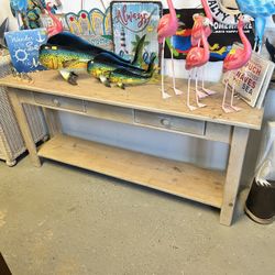 Solid Wood Console Table 