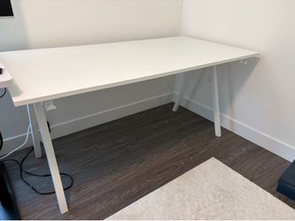 63" IKEA Trotten Desk - White (Great for WFH / Gaming)