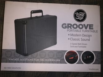 Portable Modern Vinyl Record Player