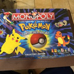 Pokemon Monopoly Board Game 