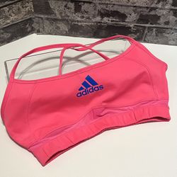 Adidas Women’s Pink Sports Bra – Size Small (Excellent Condition)