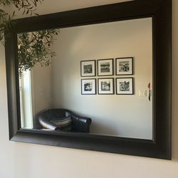 Large Black Wall Mirror