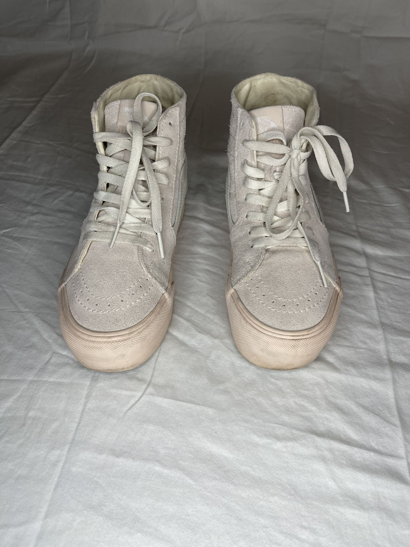 VANS SK8-Hi Stackform Suede Sneakers Size M6.5/W8 Pale Pink