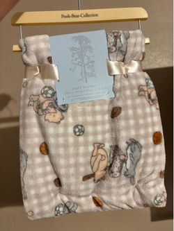 Winnie the Pooh gingham blanket