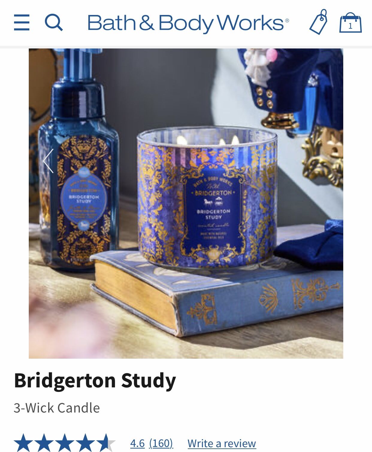Limited Edition Collection! BATH & BODY WORKS✨📖⚜️Netflix BRIDGERTON STUDY⚜️📖✨3-wick candle