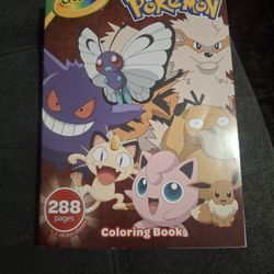 Pokémon Crayola Coloring Book New