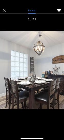 Dining room table bar height