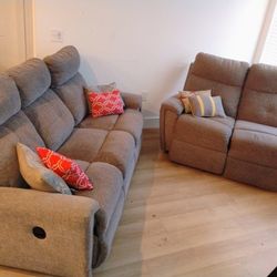 Sofa & Loveseat - Recliners/Charges Devices 