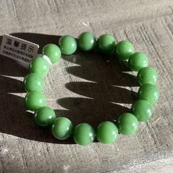 12mm High-end Hetian Jade（nephrite jade) bracelet