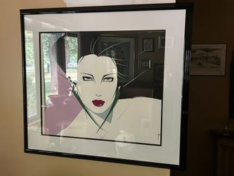 Commemorative #15" (NC15), a vintage 1988 serigraph print by renowned pop artist Patrick Nagel