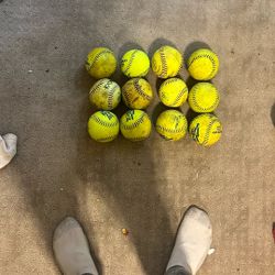 12 Slow Pitch Softballs