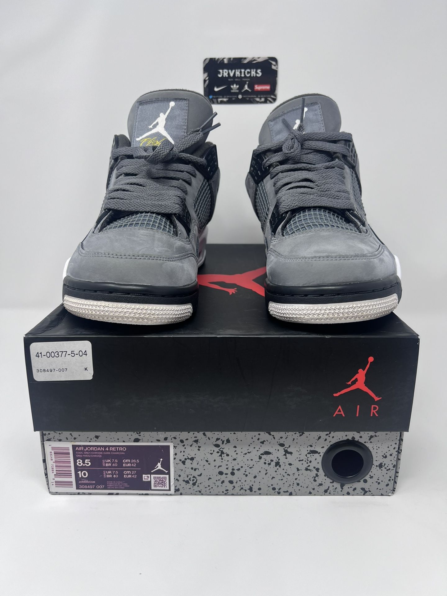 Nike Air Jordan 4 Retro Cool Grey 2019 Charcoal 308497 007 