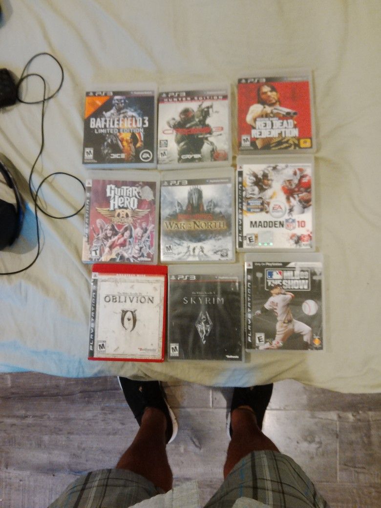 PlayStation 3, 9 Game Lot