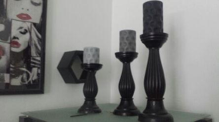 3 pc candle sconce unique