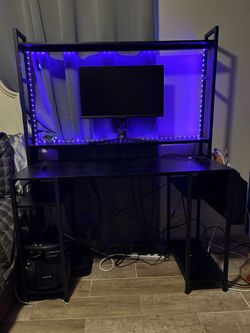 Gaming Desk w/ Power Outlet