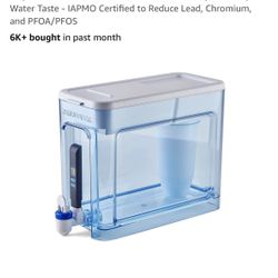  ZeroWater 32-Cup Water Filter Dispenser + 2 Free Filter Replacement 