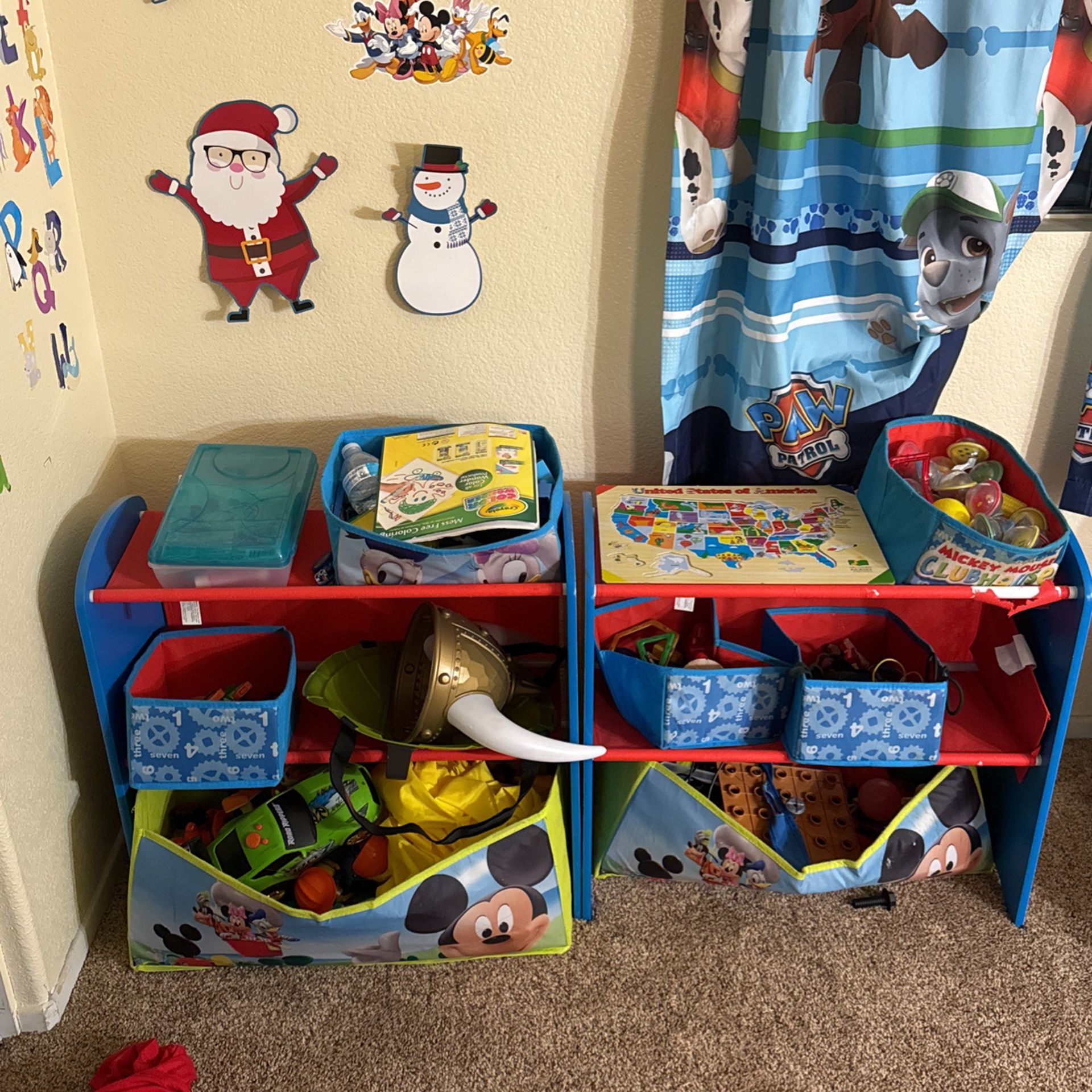 Kids Two Set Mickey Mouse Toys Organizer For $60