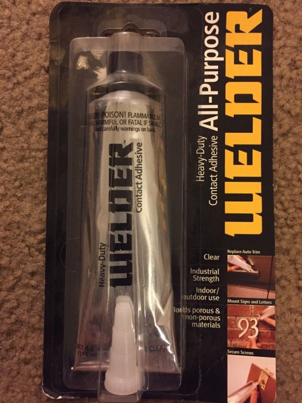 Welder all purpose heavy-duty contact adhesive brand new pack 4oz 118ml full size